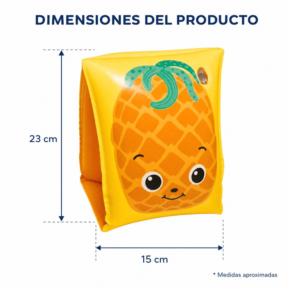 Flotadores Piña y Sandía Bestway — dimensiones