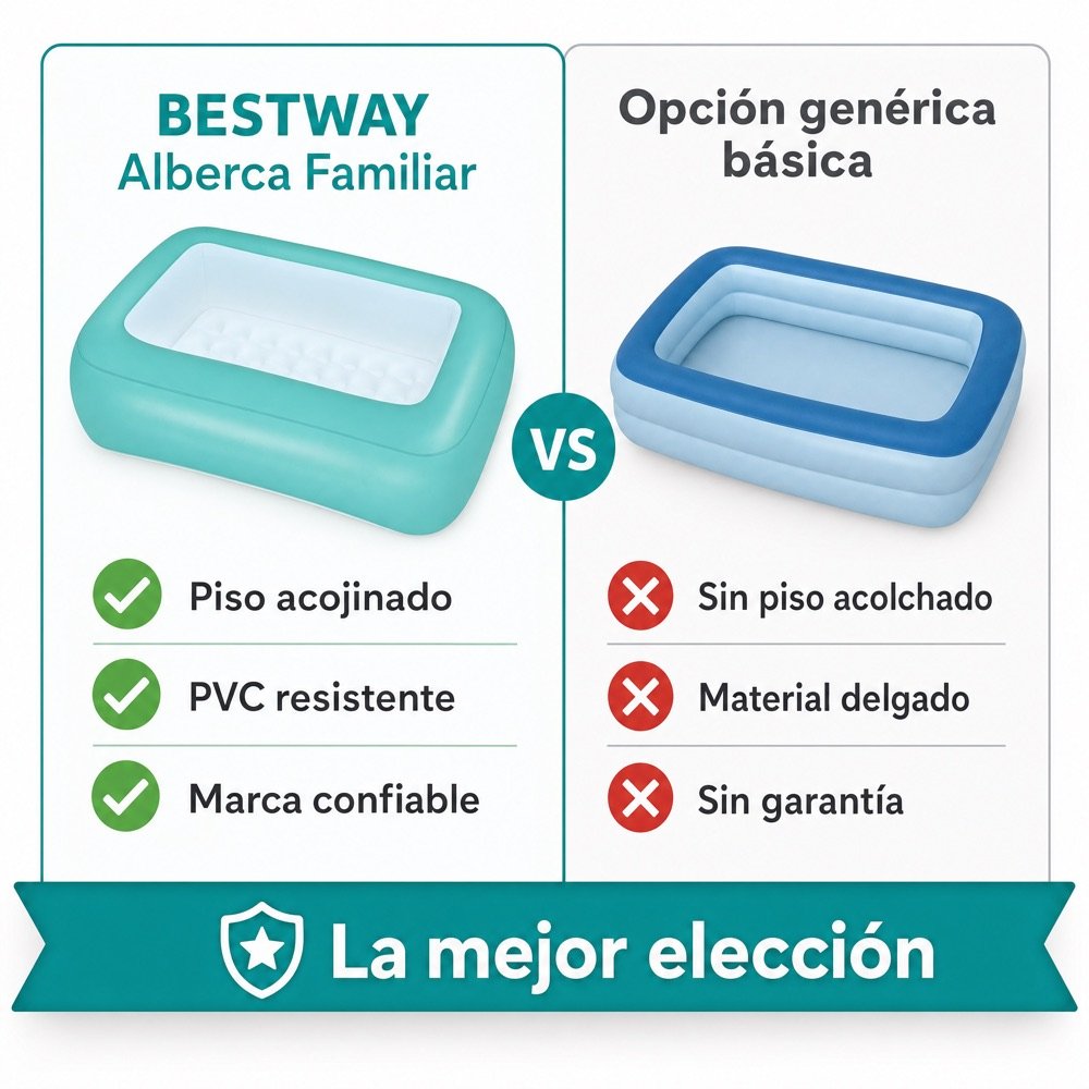 Alberca Inflable Familiar Bestway — comparativo