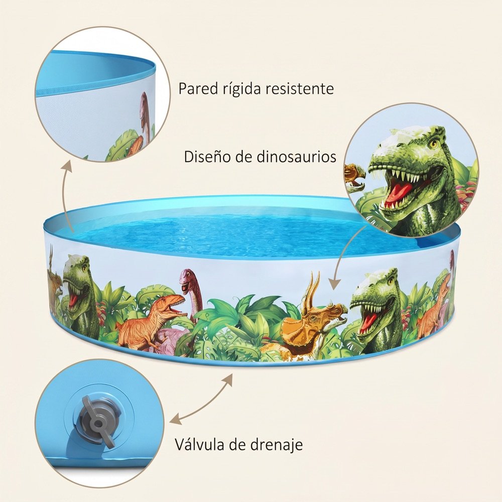 Alberca Rígida Dinosaurios 435L Bestway — zoom
