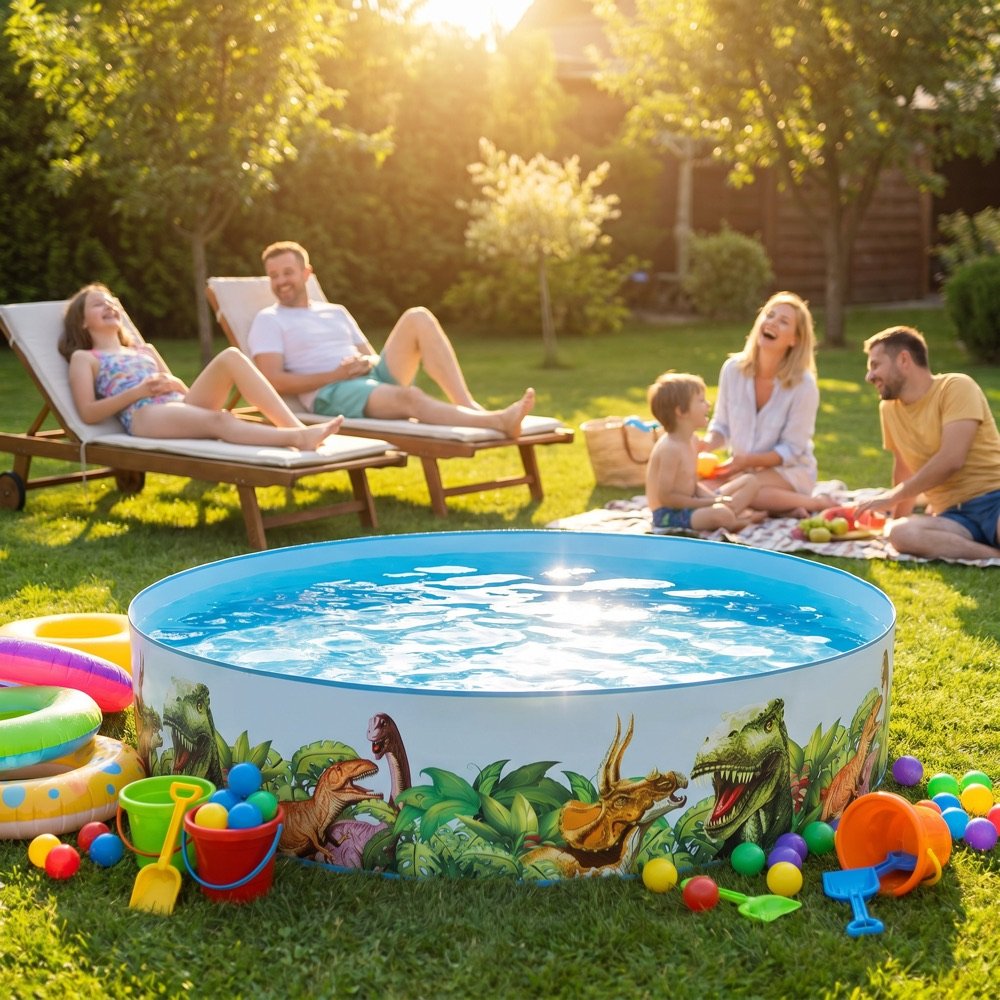 Alberca Rígida Dinosaurios 435L Bestway — lifestyle