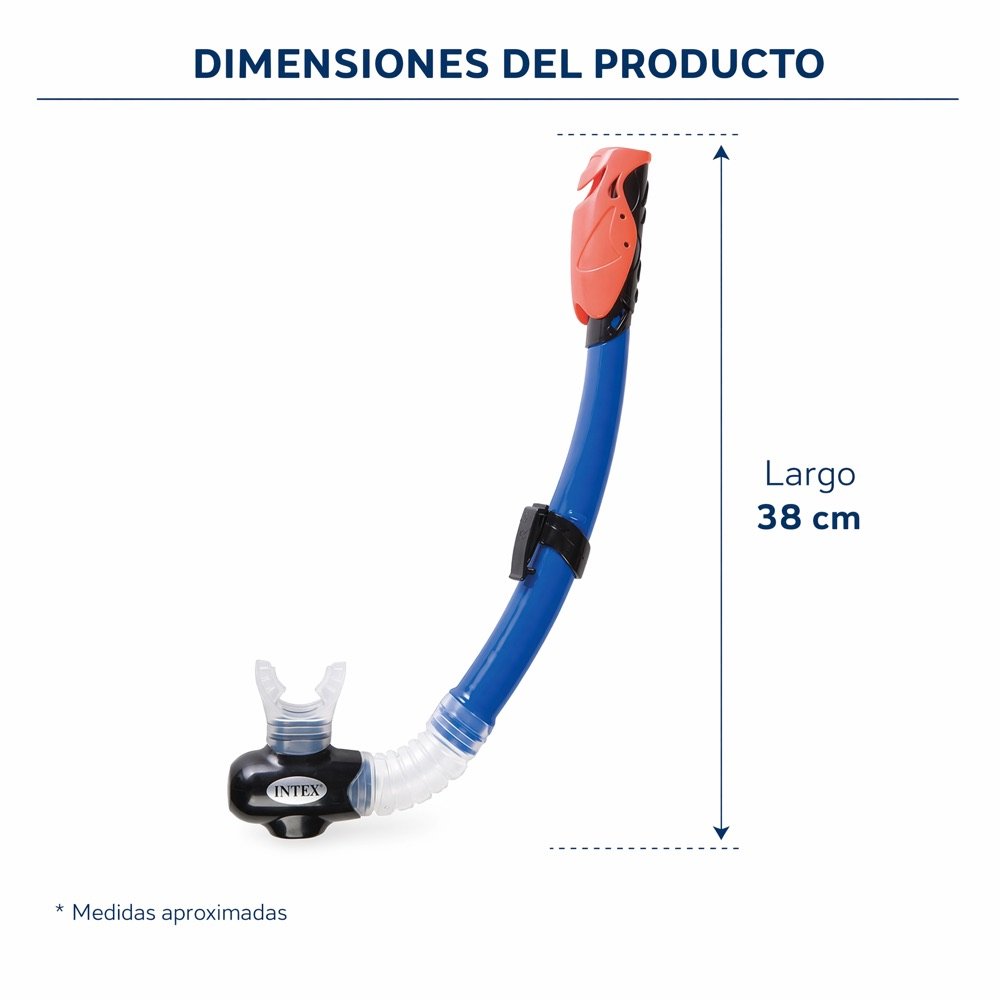 Snorkel Hyper-Flow INTEX — dimensiones