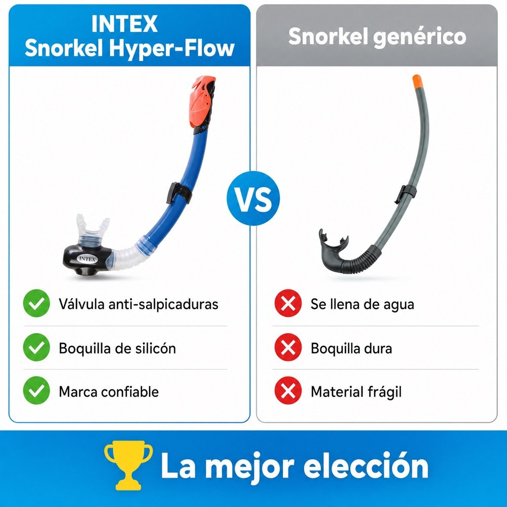 Snorkel Hyper-Flow INTEX — comparativo