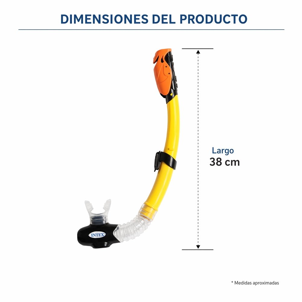 Snorkel INTEX — dimensiones