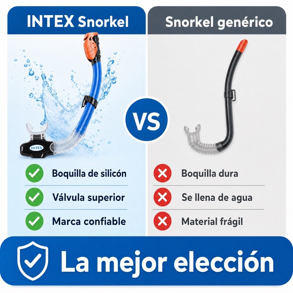 Snorkel INTEX — comparativo