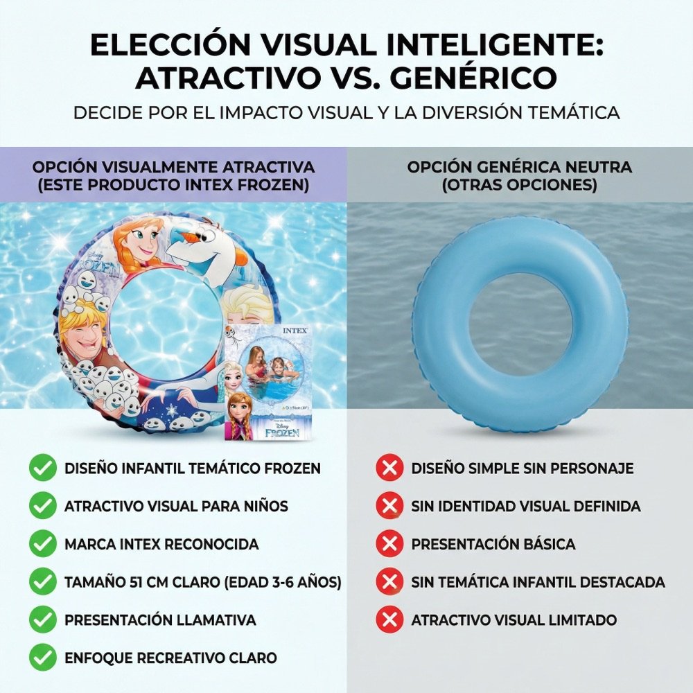 Salvavidas 20in Frozen INTEX — comparativo