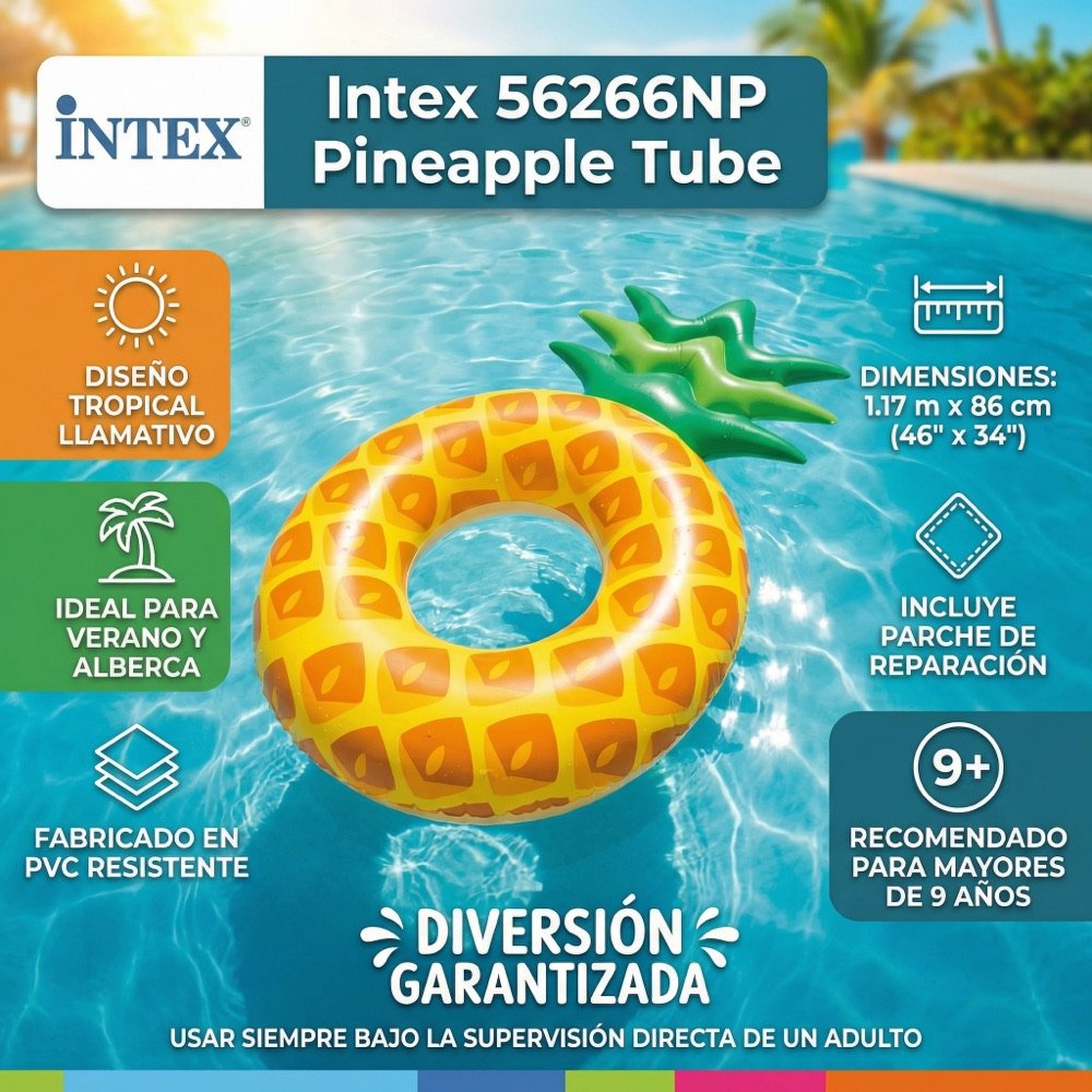 Salvavidas Piña 46x34 INTEX — beneficios