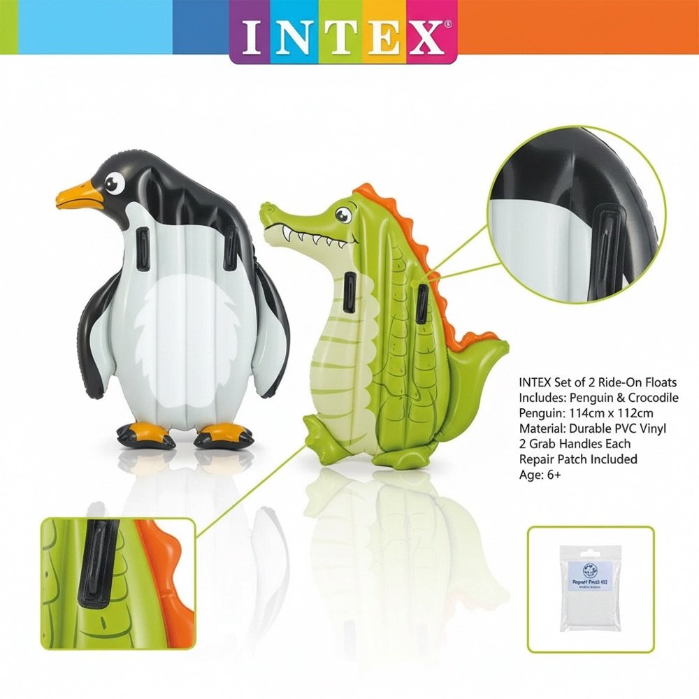 Flotador Figura Animales Pinguino Cocodrilo INTEX — zoom