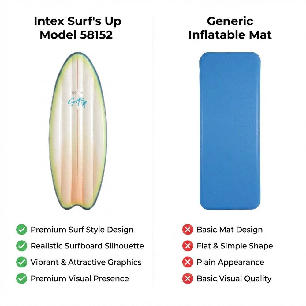 Tabla de Surf INTEX — comparativo