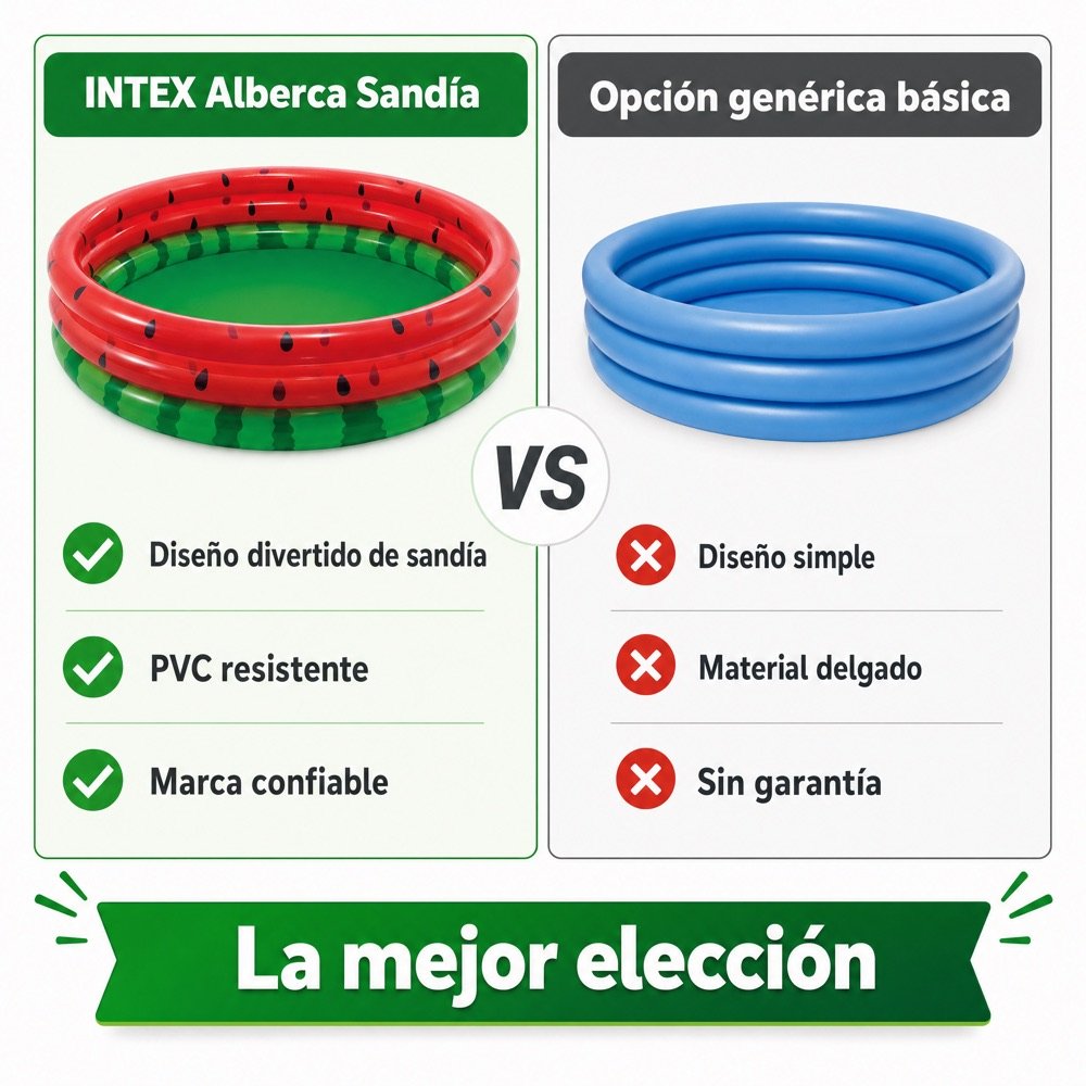 Alberca Inflable Sandía INTEX — comparativo