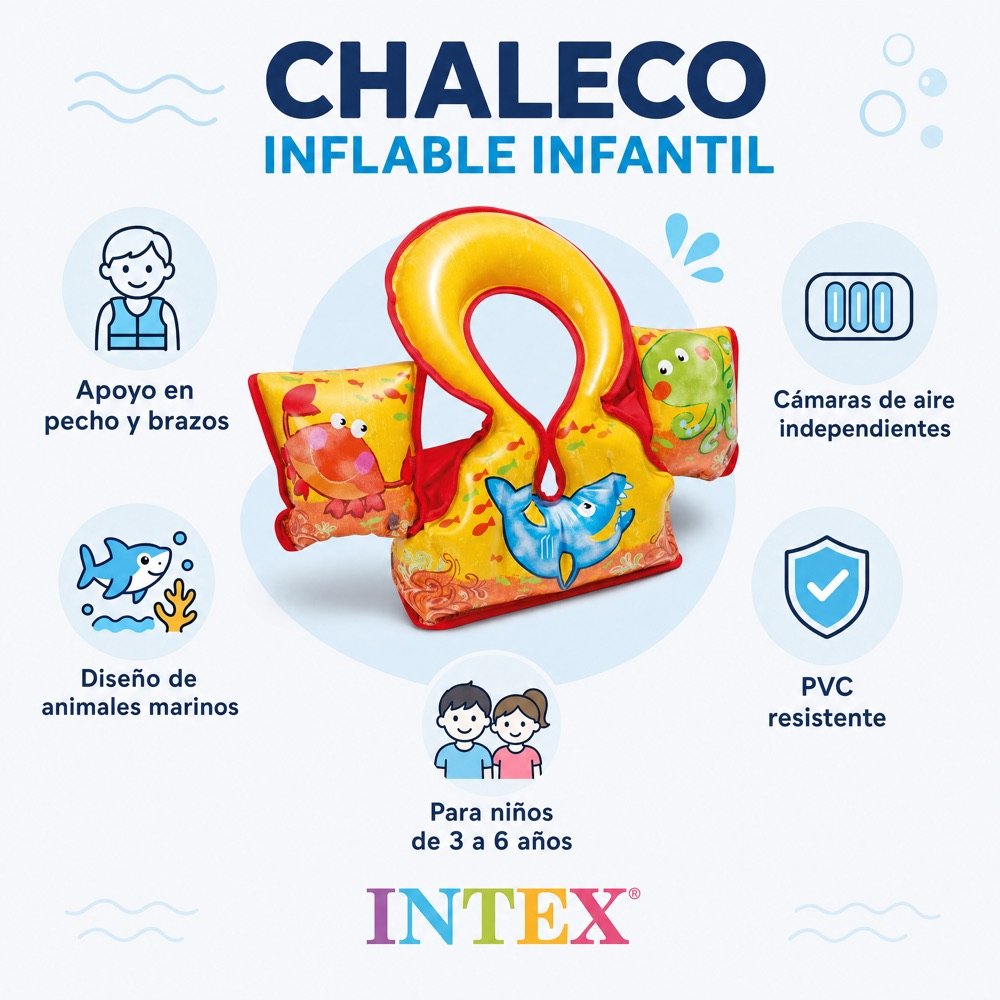 Pechera y Hombrera INTEX — beneficios