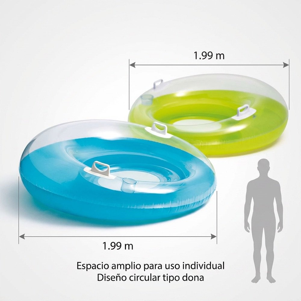 Flotador Circular Lounge INTEX — dimensiones