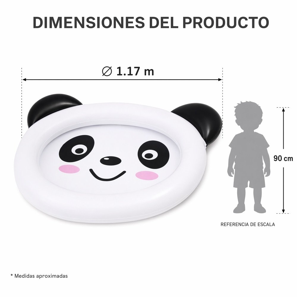 Alberca Figura Panda INTEX — dimensiones