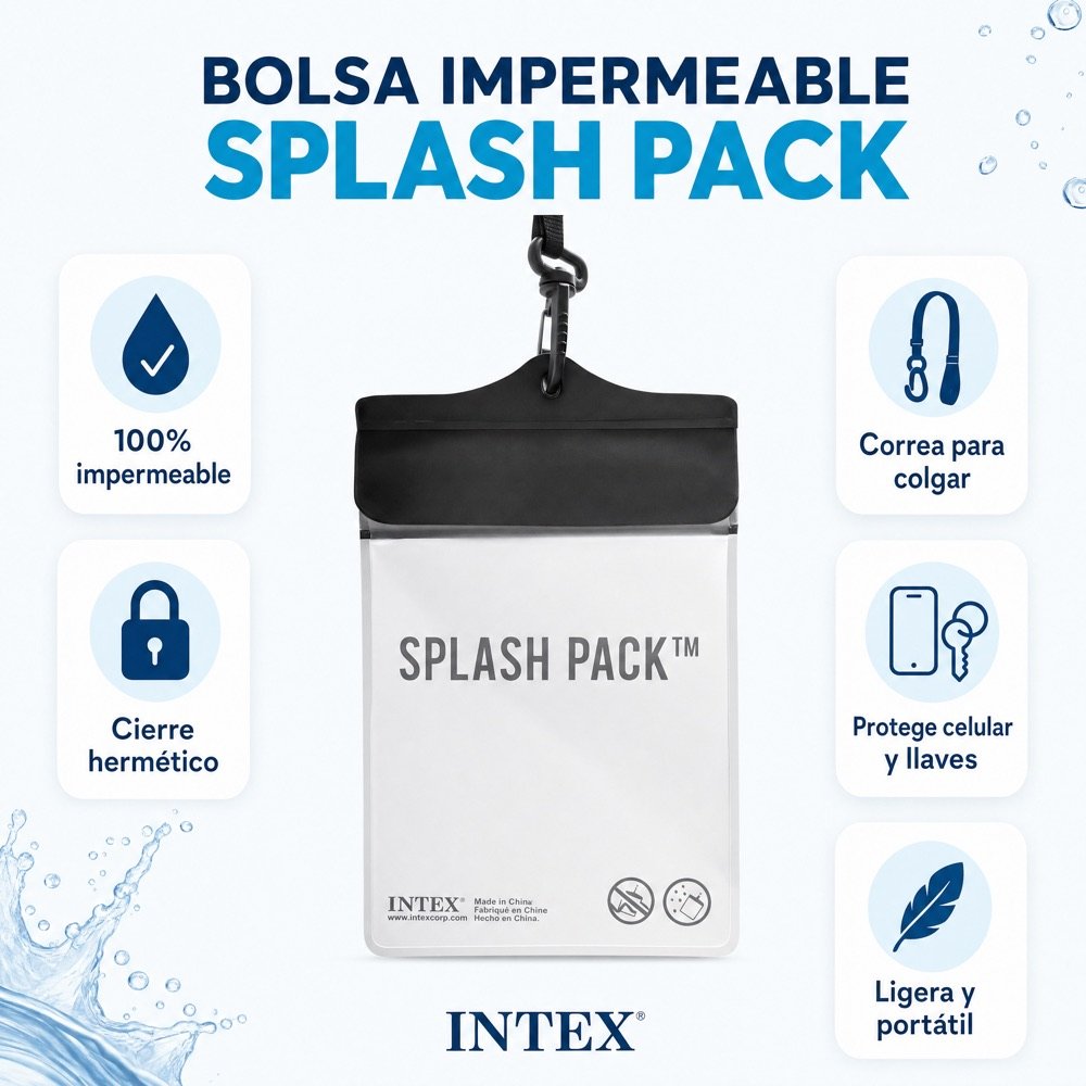 Bolsa Splash Pack INTEX — beneficios